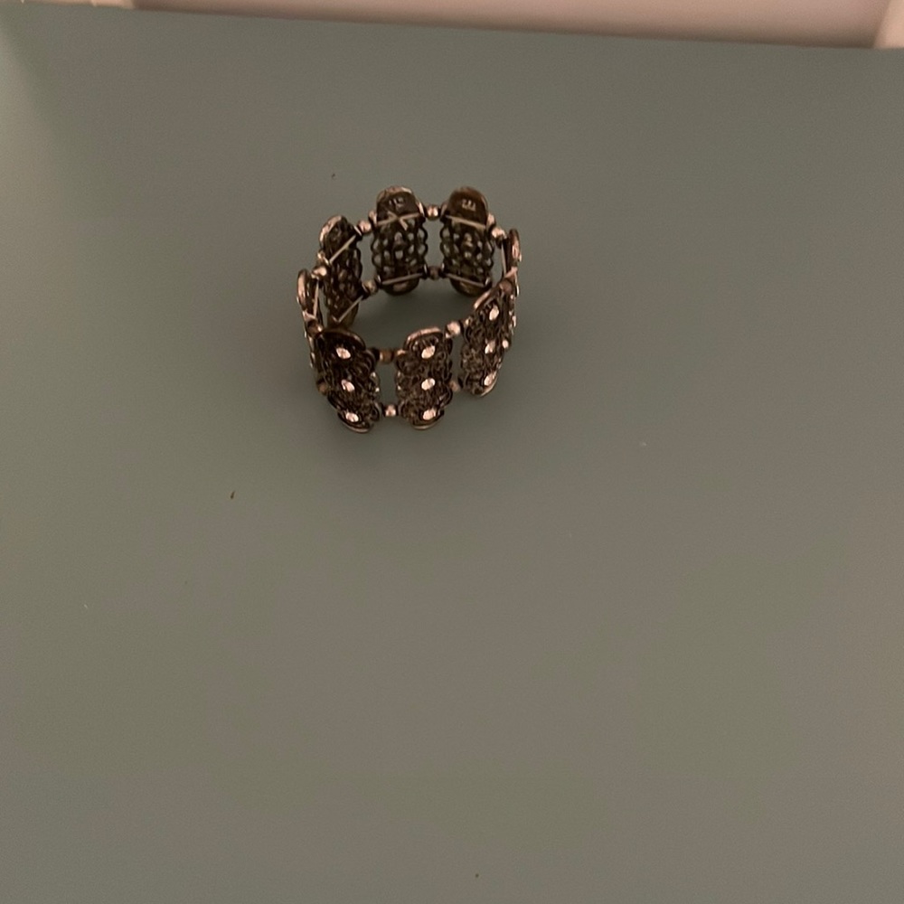 Dark silver coloured bracelet